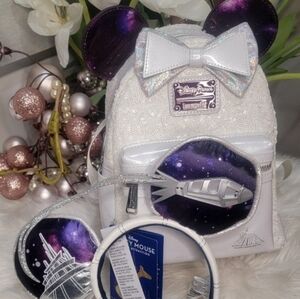 Space Mountain Loungefly Backpack&Ears New